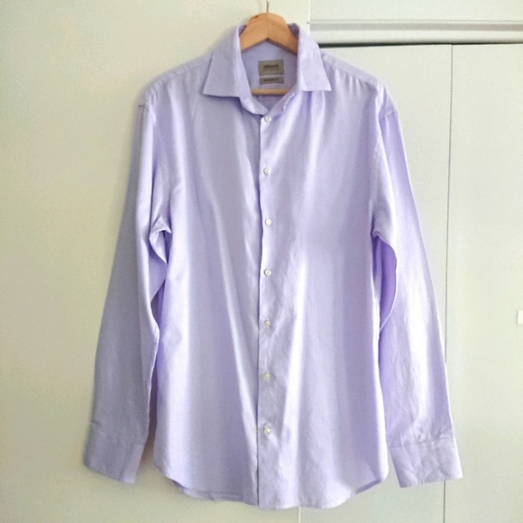 Armani Collezioni Other - 💖2/$35💖 Armani Collezioni Modern Fit Purple Check Dress Shirt